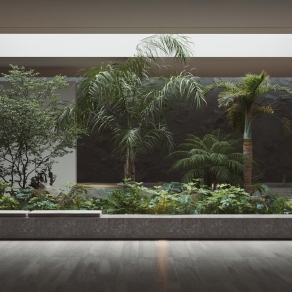 现代室内景观造景3D模型下载